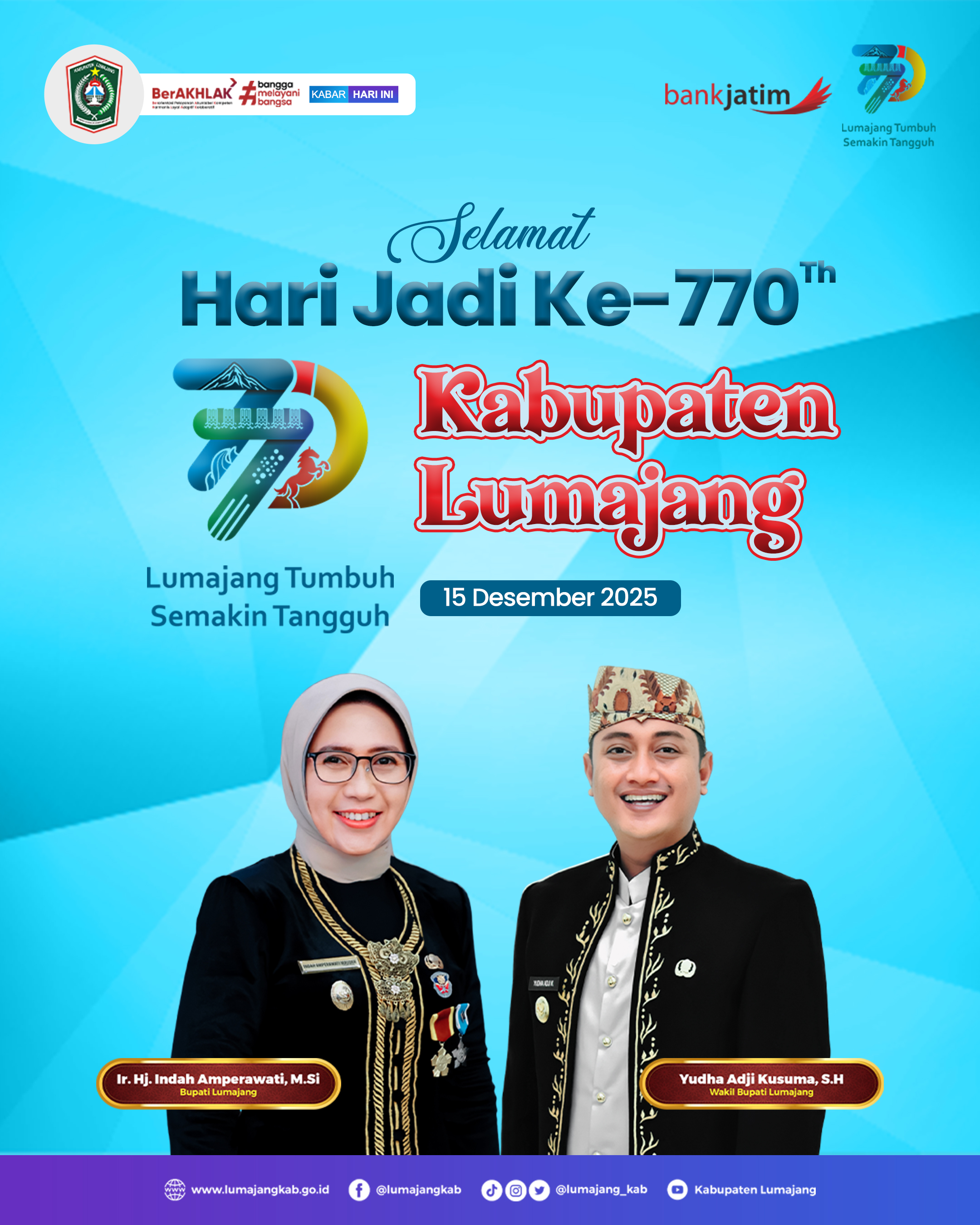 HUT HARJALU KAB LUMAJANG Ke 770