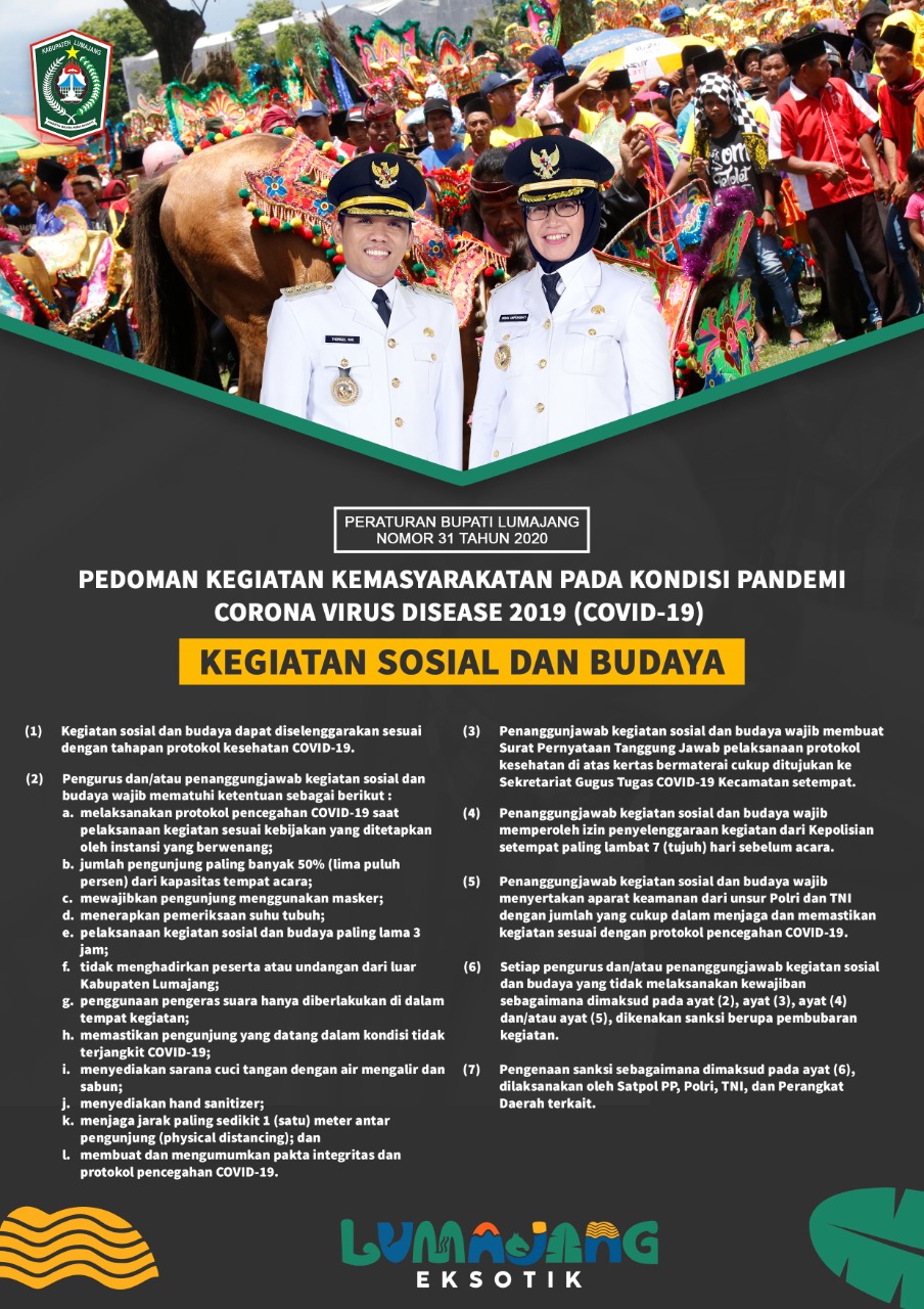 Pedoman Kegiatan Kemasyarakatan(Sosial dan Budaya) Pada Kondisi Pandemi Covid-19