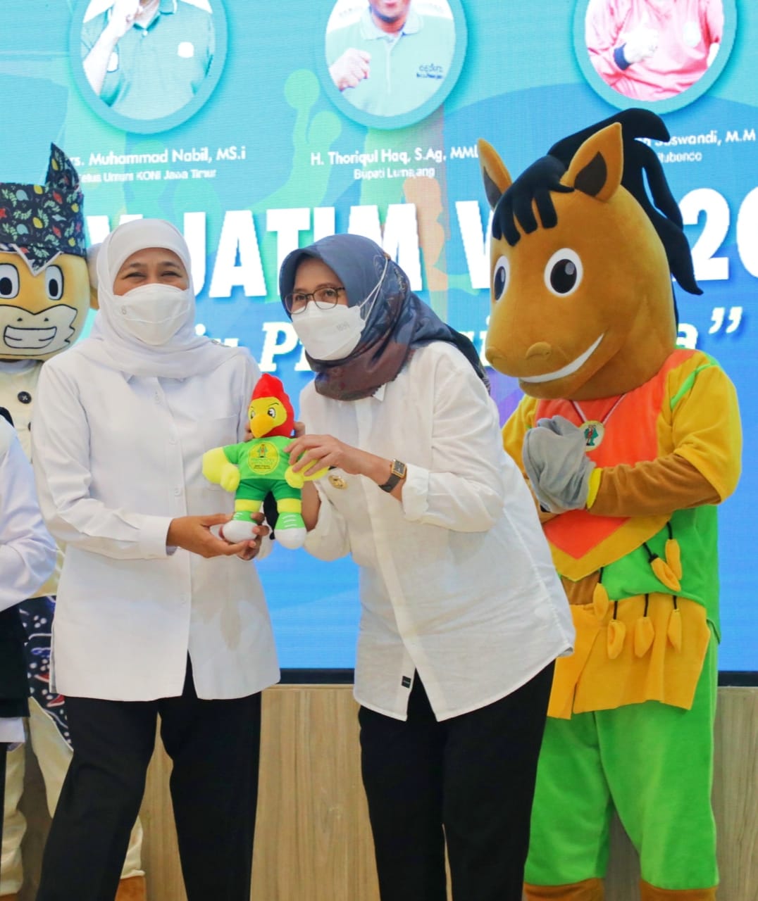 DINAS PARIWISATA MENGHADIRI ACARA LAUNCING LOGO dan MASKOT PORPROF Jatim VII TAHUN 2022