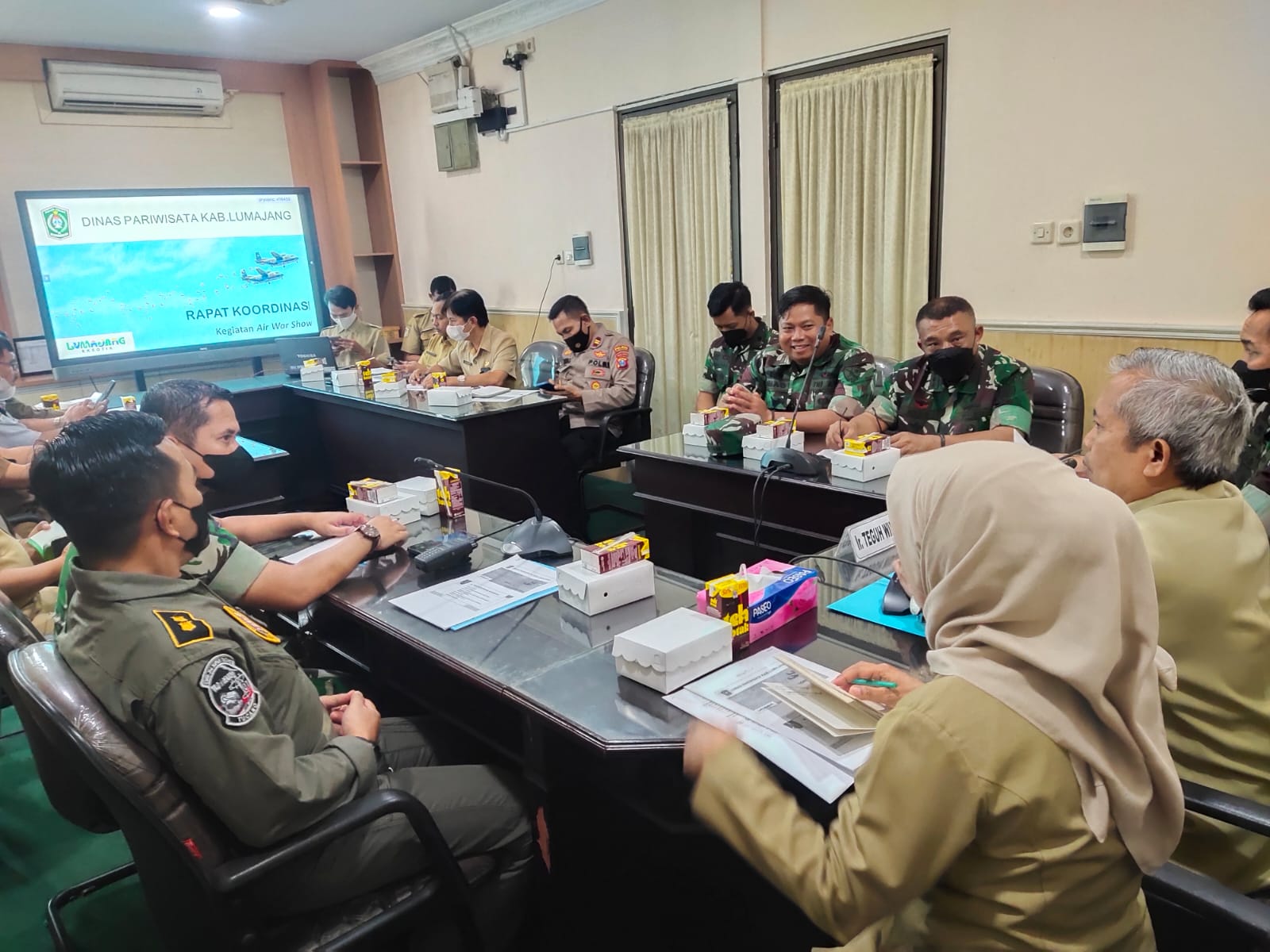 RAPAT KOORDINASI LINTAS SEKTOR PERSIAPAN AIR WAR SHOW SIKATAN DAYA 2022