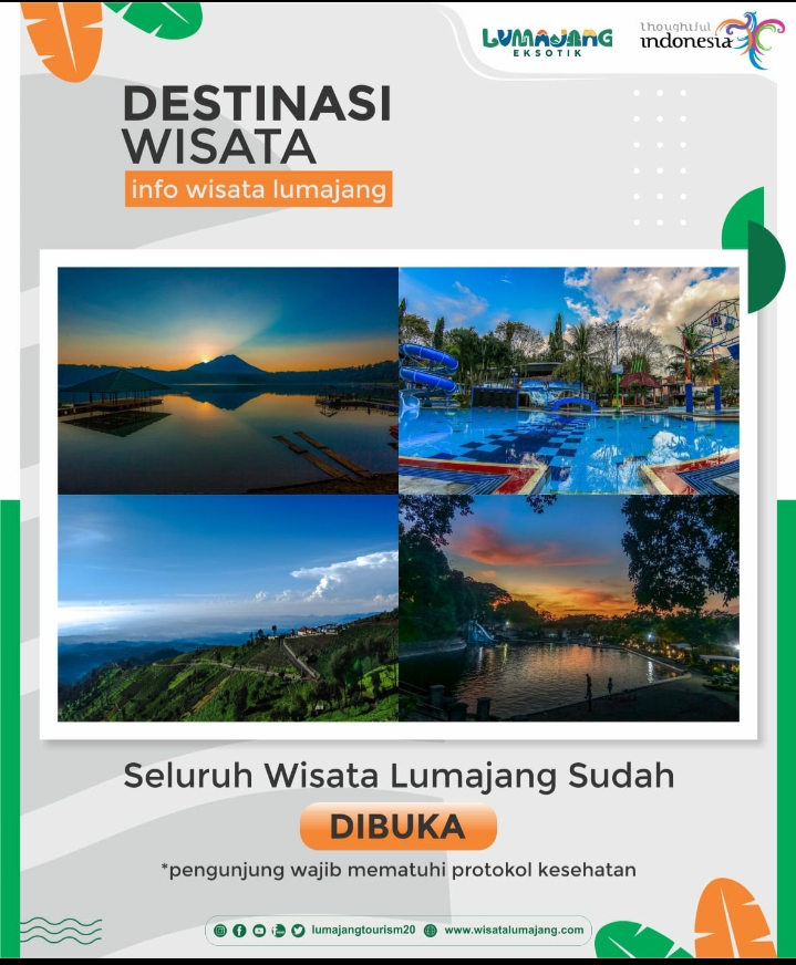 Seluruh Destinasi Wisata telah dibuka
