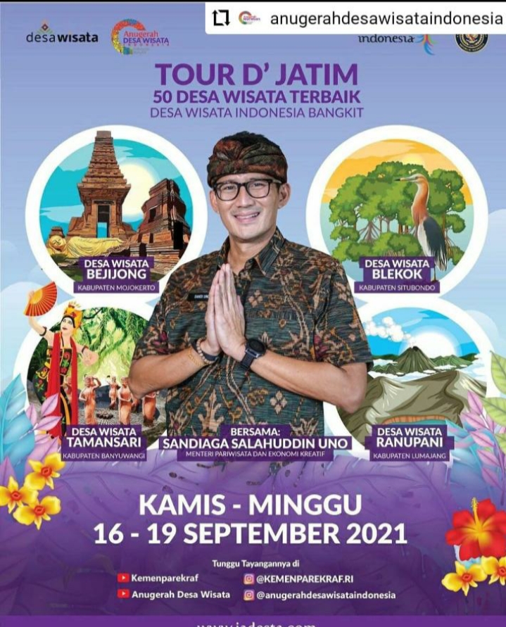 Tour D'Jatim 50 Desa Wisata Terbaik(Desa Wisata Indonesia Bangkit)