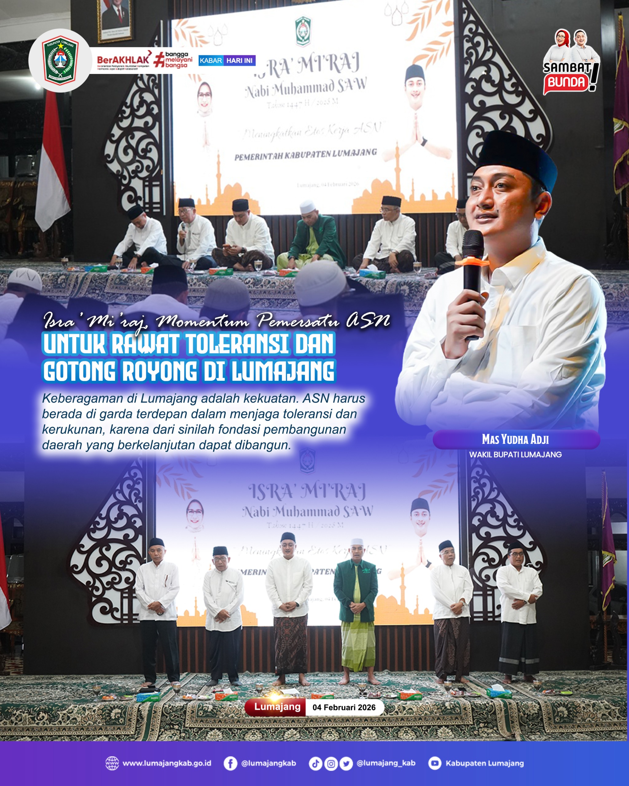 Dinas Pariwisata Hadir Dalam Peringatan Isra