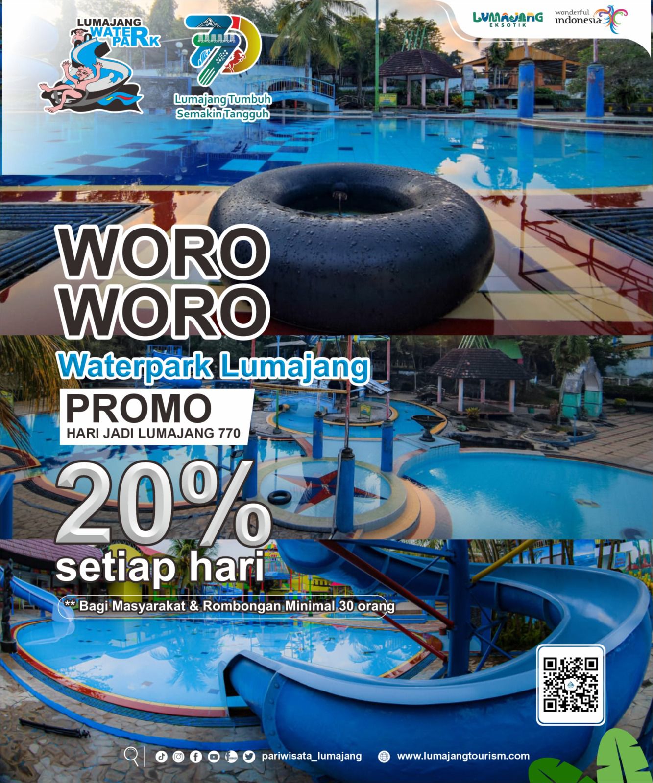 Dalam Rangka Memperingati Harjalu 770 Waterpark Diskon 20% Wisata Asik