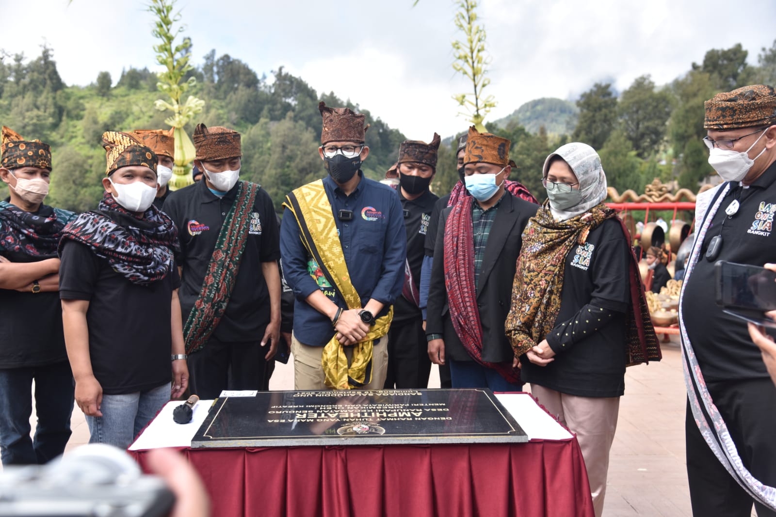 Peresmian Amphitheater Ranupani oleh Menteri Pariwisata dan Ekonomi Kreatif RI, Sandiaga Uno 11 November 2021